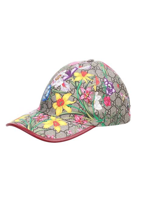 gucci kappe blume|Gucci Baseballkappe aus GG Supreme mit Flora.